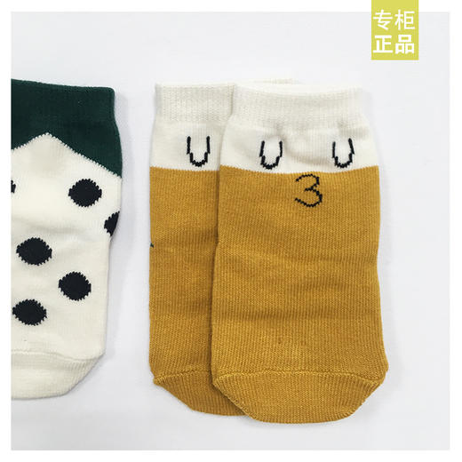 moimoln小云朵童袜男女宝宝3双撞色袜子儿童可爱袜子潮LMW0IZSO22 商品图2