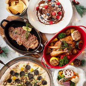 (升级草莓松饼)黑松露披萨牛排烤鸡明星套餐 Mix Grill & Pizza Cpmbo