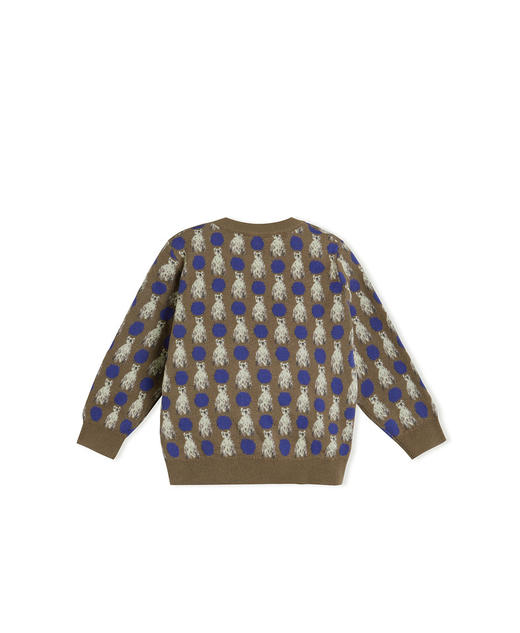 JNBY 22年冬款  小熊印花长袖套头毛衫  YMA310160 商品图5