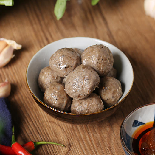 潮庭黑椒牛筋丸168g/盒 商品图2