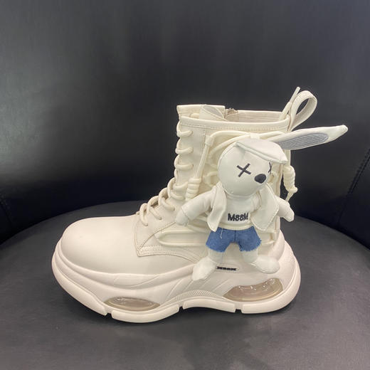 LFGJ 15103 运动休闲鞋女秋冬真皮高帮厚底卡通甜酷老爹鞋ins潮 商品图1