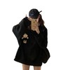 秋冬季新款韩版宽松设计感可爱小熊大版型外套长袖T恤薄款卫衣女 商品缩略图4