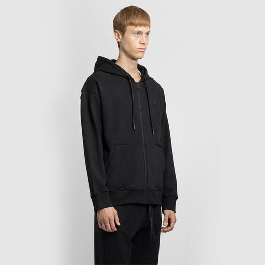 MOOSE KNUCKLES 男士金属驼鹿指关节徽标棉质拉链连帽棉服 黑色 M32MS652 292 商品图2