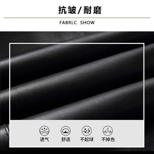 【真皮】大依优型大码可脱卸貂毛领绵羊皮羽绒服夹克外套休闲简约大号皮夹克真皮皮草加肥加大 商品图1