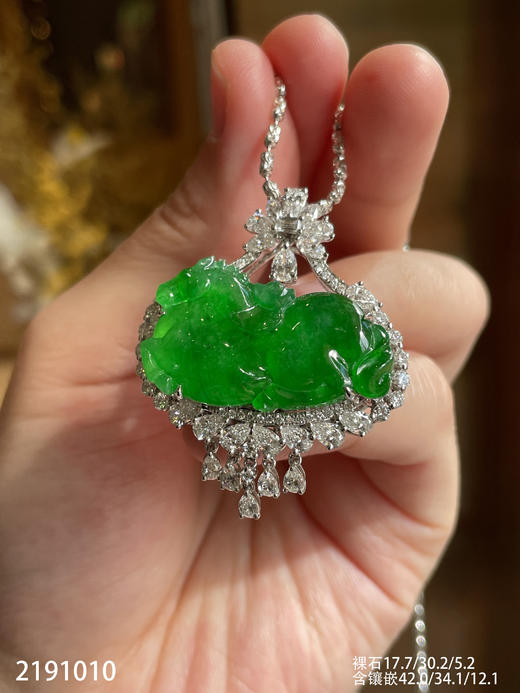 老坑冰艳绿马上有钱吊坠【2191010】具体价格微信咨询 商品图6
