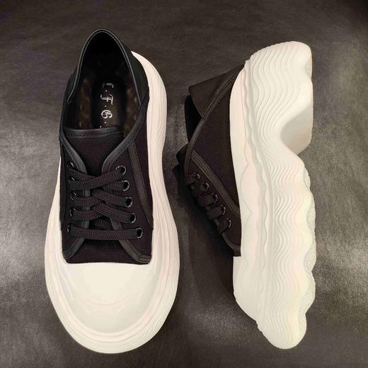 LFGJ 5332 帆布厚底松糕运动休闲板鞋增高大头鞋子 商品图5