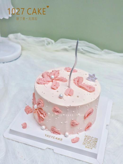 1027CAKE |   简约 粉色系 裱花 刮刀花 商品图1