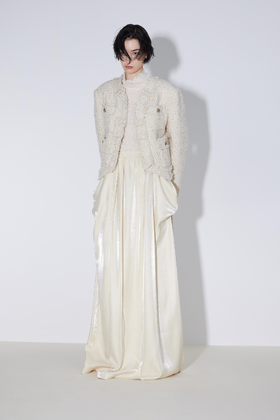 V领小香风短款外套