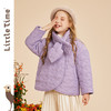 littletime女童棉服外套冬装2022新款宝宝单排扣儿童加厚保暖棉衣 商品缩略图1