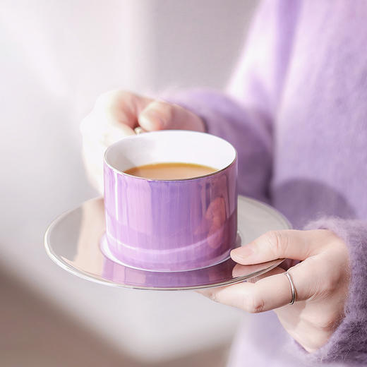 lsa咖啡杯套装陶瓷杯子高颜值进口手绘铂金高档精致茶杯碟茶壶 商品图1