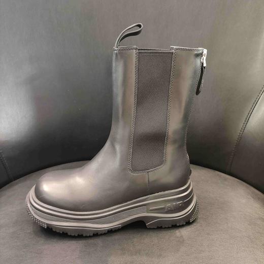 LFGJ 13803真皮切尔西中筒厚底烟管靴女 商品图1