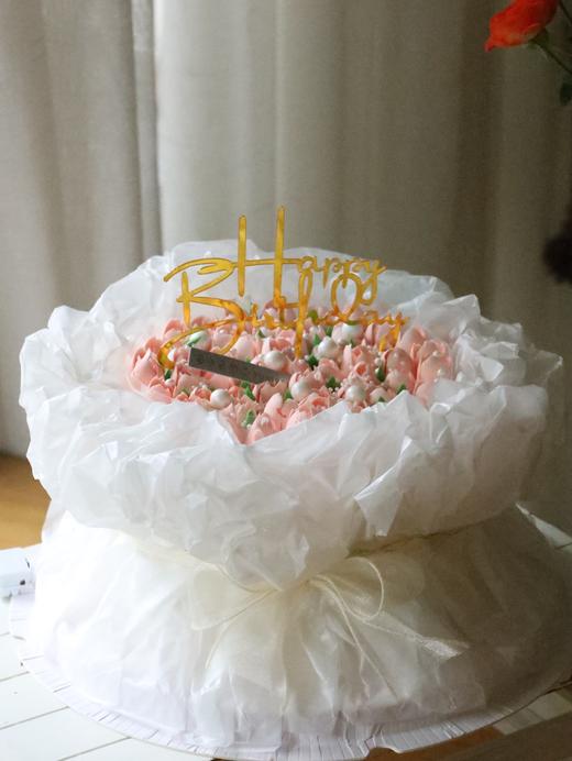 粉色系花束蛋糕 商品图0