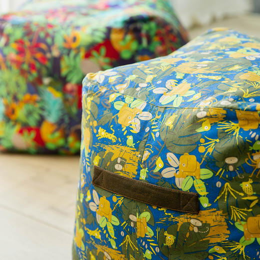 雪豆填充梯形脚蹬沙发放脚蹬坐墩 商品图3