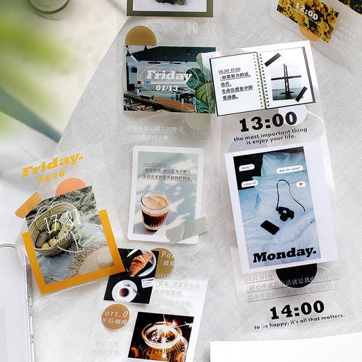 信的恋人 PET胶带《记录余光里的终告白》文艺拍立得主题风手账风景胶片写真ins风装饰手帐素材 商品图3