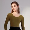 安莉芳秋季新品薄款圆领暖衣上装女士舒适修身打底衫ED00237 商品缩略图3