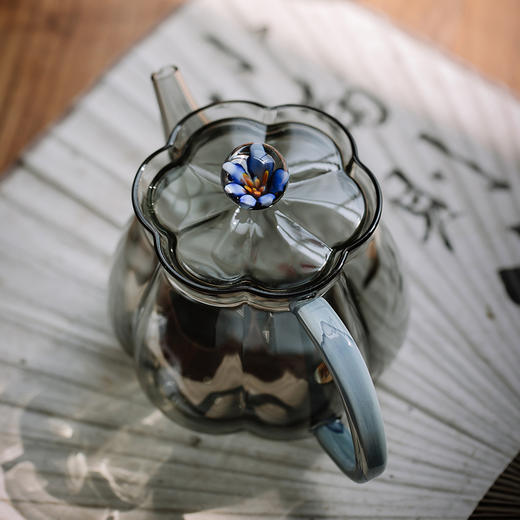 璃享 梅花玻璃茶壶一人喝单个功夫茶具日式过滤小泡茶壶家用精致  容量240ml 商品图1
