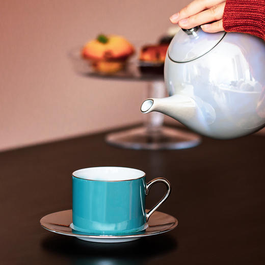 lsa咖啡杯套装陶瓷杯子高颜值进口手绘铂金高档精致茶杯碟茶壶 商品图2