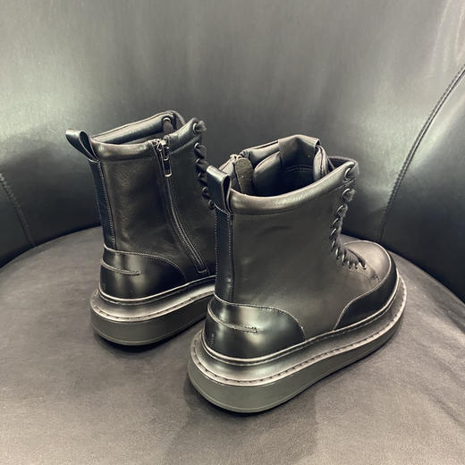 LFGJ 3017 牛皮马丁靴女款秋季短款甜酷短靴 商品图3