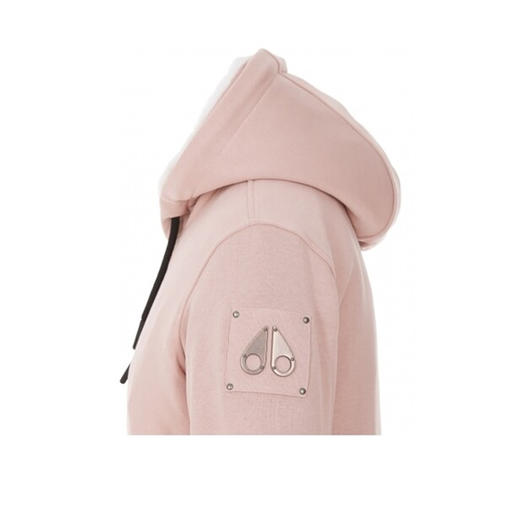 MOOSE KNUCKLES 女士金属驼鹿指关节徽标棉质拉链连帽棉服 粉色 M32LS601 489 商品图3