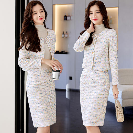 冬装新款，知性优雅小香风两件套HR-BMYS8603 商品图1