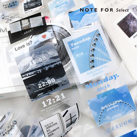 信的恋人 PET胶带《记录余光里的终告白》文艺拍立得主题风手账风景胶片写真ins风装饰手帐素材