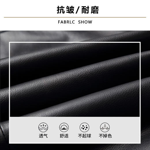 【真皮】大依优型大码牛皮貂毛领羽绒服内胆可拆卸夹克外套休闲简约大号皮夹克真皮皮草加肥加大 商品图1