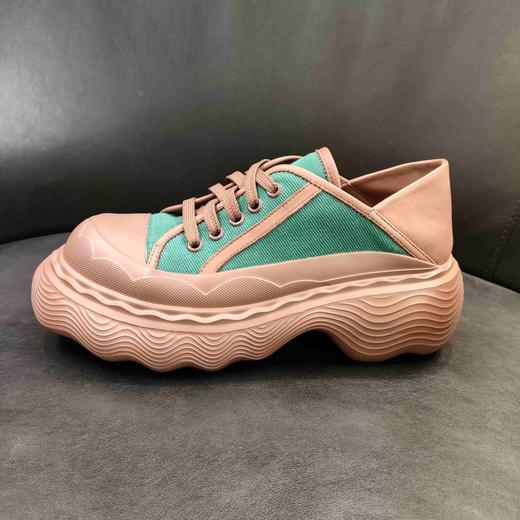 LFGJ 5332 帆布厚底松糕运动休闲板鞋增高大头鞋子 商品图7