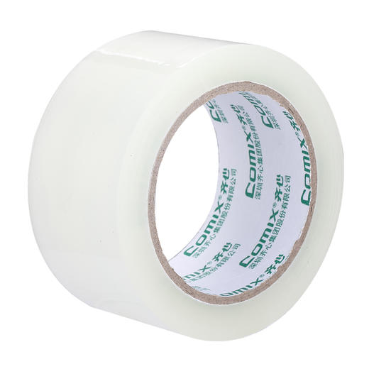 齐心 JP5510-6 普透封箱胶带 6卷/筒 55mm*100y胶纸胶带封箱胶透明 商品图2