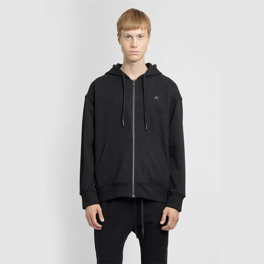 MOOSE KNUCKLES 男士金属驼鹿指关节徽标棉质拉链连帽棉服 黑色 M32MS652 292 商品图1