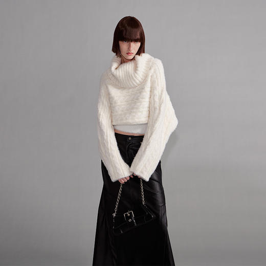   NUTH“肩上漫行”｜多穿大领柔软毛衣弹力宽松百搭毛衣（发货同步天猫时间） 商品图2