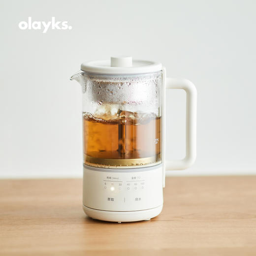 olayks煮茶器喷淋式黑茶白茶煮茶壶家用自动蒸汽养生壶办公室小型 商品图0