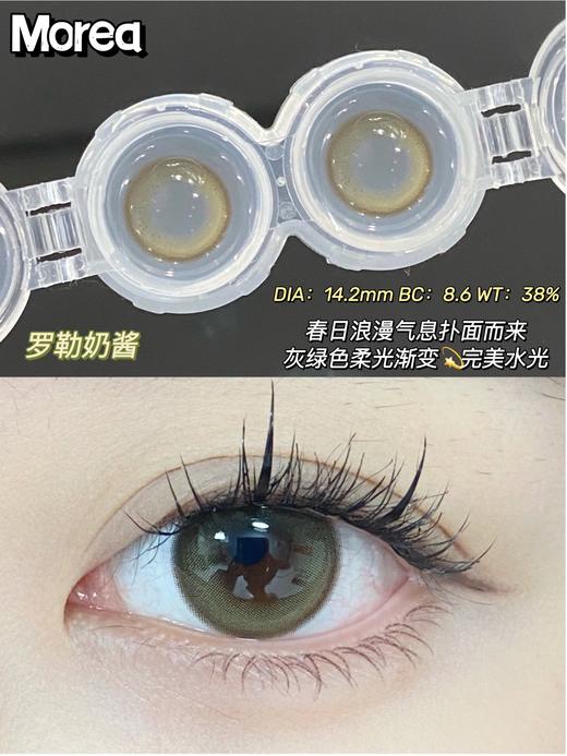 【小红书推荐款】Morimega罗勒奶酱， 日抛/直径14.2/着色13.5，88/一盒，168/两盒， 298/四盒， 428/六盒，688/十盒（商品详情任选），如需佩戴工具请备注哦！ 商品图7