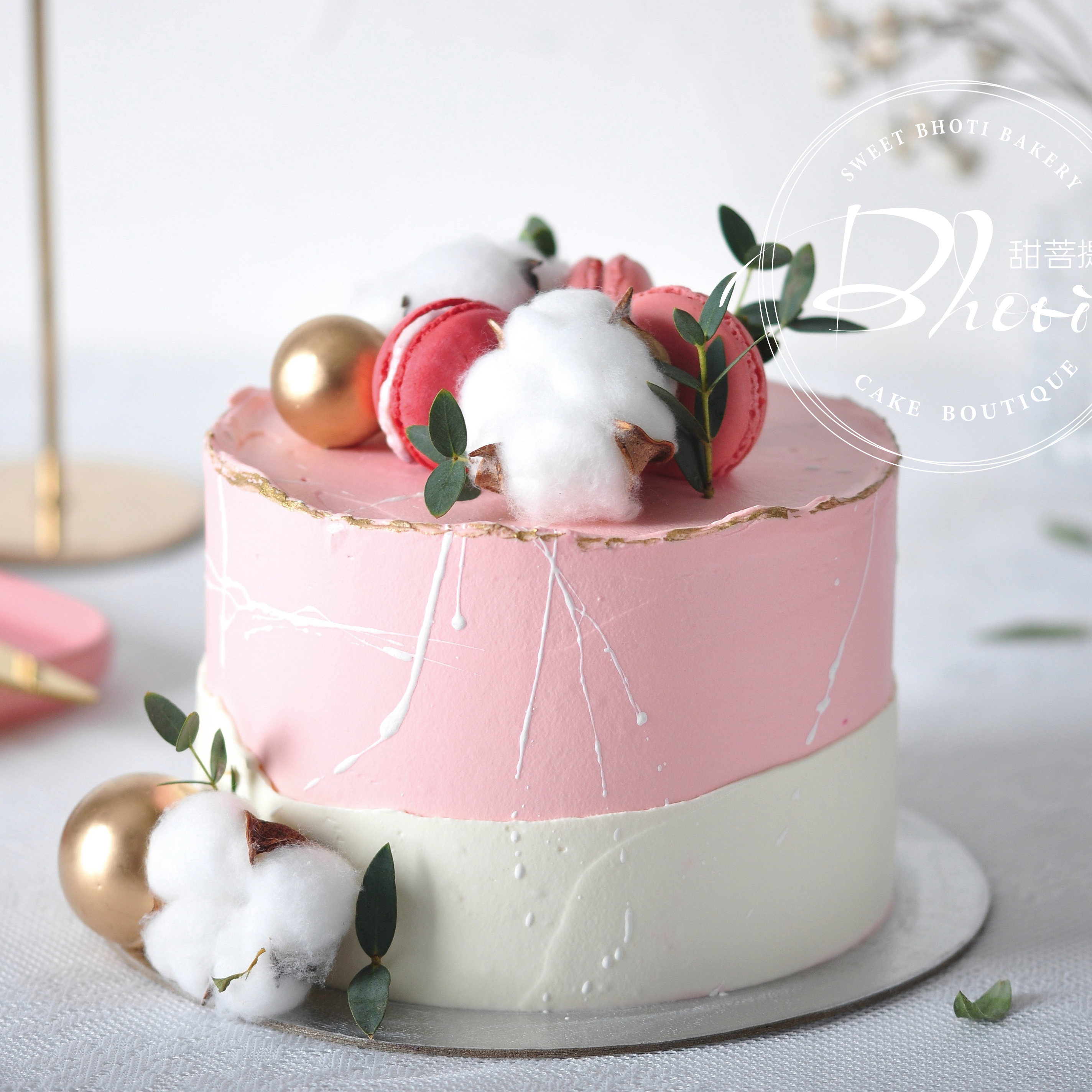 动物性淡奶油系列（自然花系）英国进口纯动物奶油生日蛋糕0034【加高款】