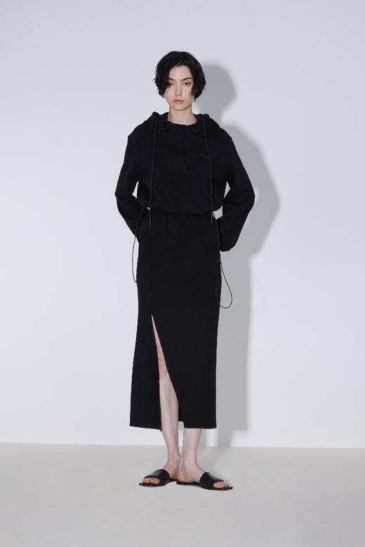 双腰头侧开衩长款卫裙 商品图0