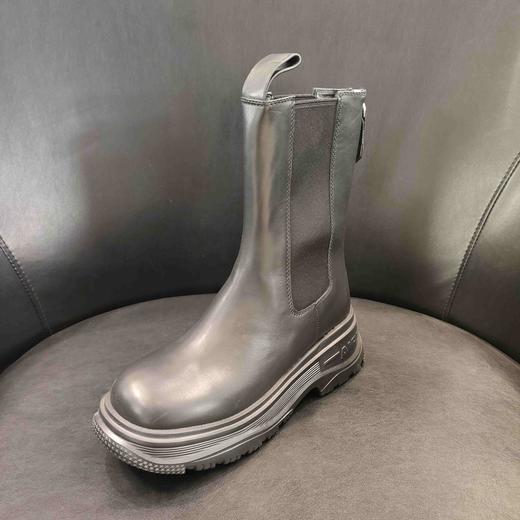 LFGJ 13803真皮切尔西中筒厚底烟管靴女 商品图0