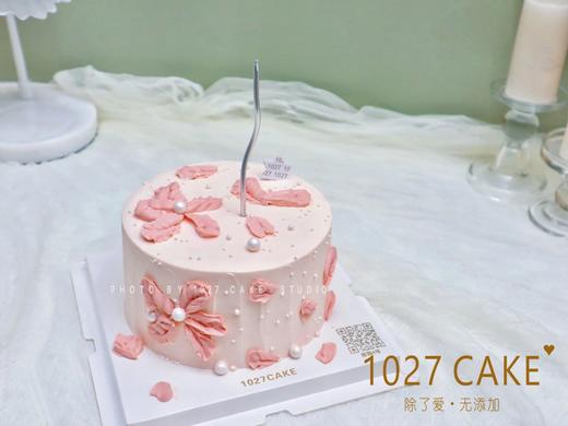 1027CAKE |   简约 粉色系 裱花 刮刀花 商品图0