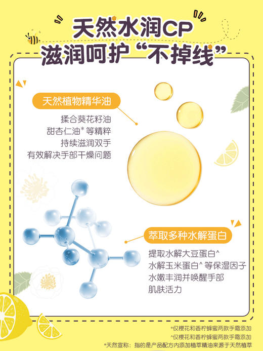曼秀雷敦修护手霜50g保湿套装白茶花樱花香柠蜂蜜滋养润手霜保湿嫩白女 商品图4