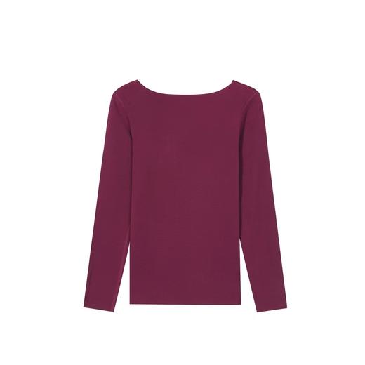 安莉芳秋冬专柜新品圆领暖衣上装女本命年红无痕打底衫ED00242 商品图3