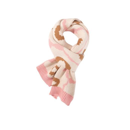 「41款可选」秋冬韩版儿童围巾 简约格子围脖菱形花纹 男童女童毛线宝宝围脖童装 商品图4