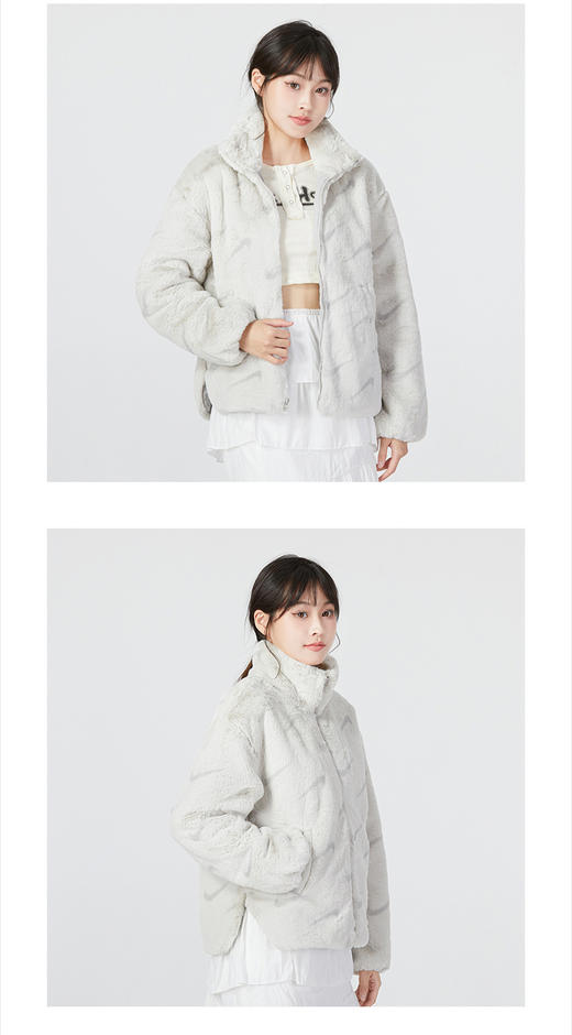  耐克（NIKE）官方舰店外套女装2022秋冬季新款运动服时尚加厚保暖皮草上衣夹克 DQ6843- 商品图0