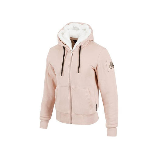 MOOSE KNUCKLES 女士金属驼鹿指关节徽标棉质拉链连帽棉服 粉色 M32LS601 489 商品图2