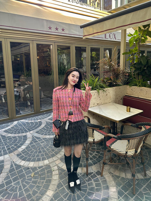 DUO智仙生 粉标系列 塞维利亚胶囊羊毛小香风贝壳外套 商品图1