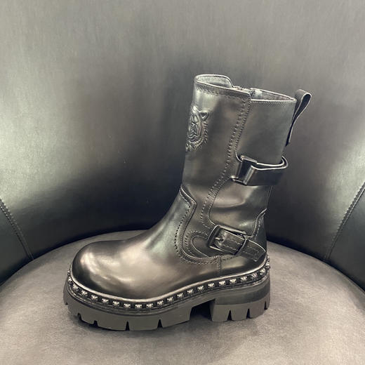 LFGJ 14803 圆头厚底虎头马丁靴短靴 商品图1