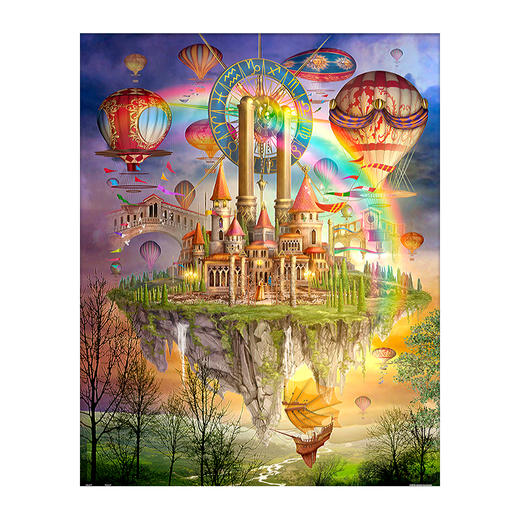 9000片平面拼图塑料拼图H2584 Ciro Marchetti-天空之城(客製) 商品图0