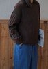 （4折）HAOLU棕色浅棕藏蓝圆领毛衣 商品缩略图5
