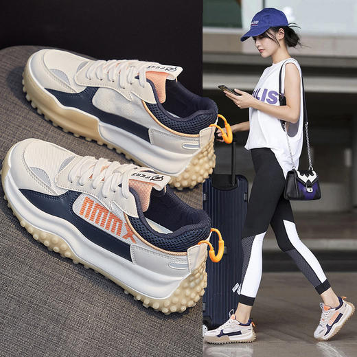 KS-7860 ins潮老爹鞋女2022新款春季新款透气女鞋韩版鞋子百搭运动鞋 商品图0