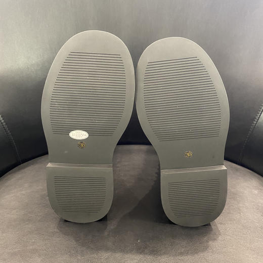 LFGJ 6152 中筒马丁靴女英伦风真皮粗跟厚底套筒侧拉链短靴 商品图5