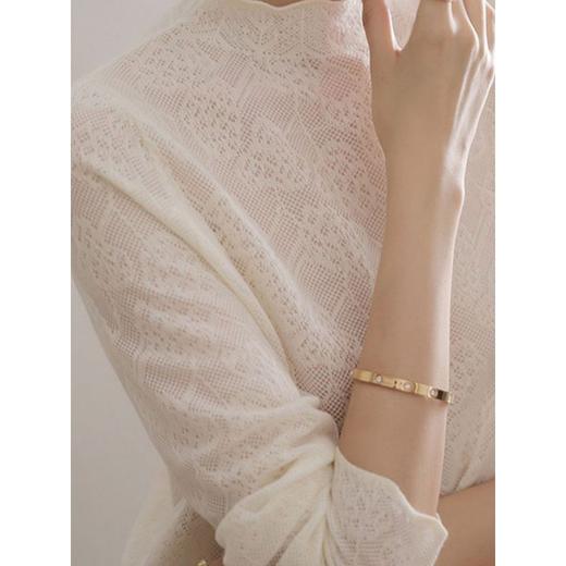 【慵懒温婉 唯美过冬】秋新款设计感小众针织衫秋季洋气薄款蕾丝打底衫气质上衣女长袖 商品图3