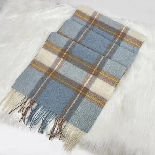 紫宝永恒经典色织格围巾-大方格 商品图2