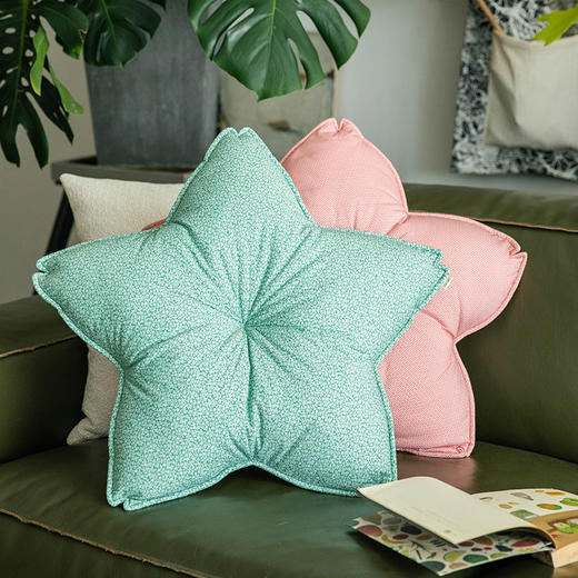 烂漫樱花沙发靠包五角星客厅靠枕 商品图1